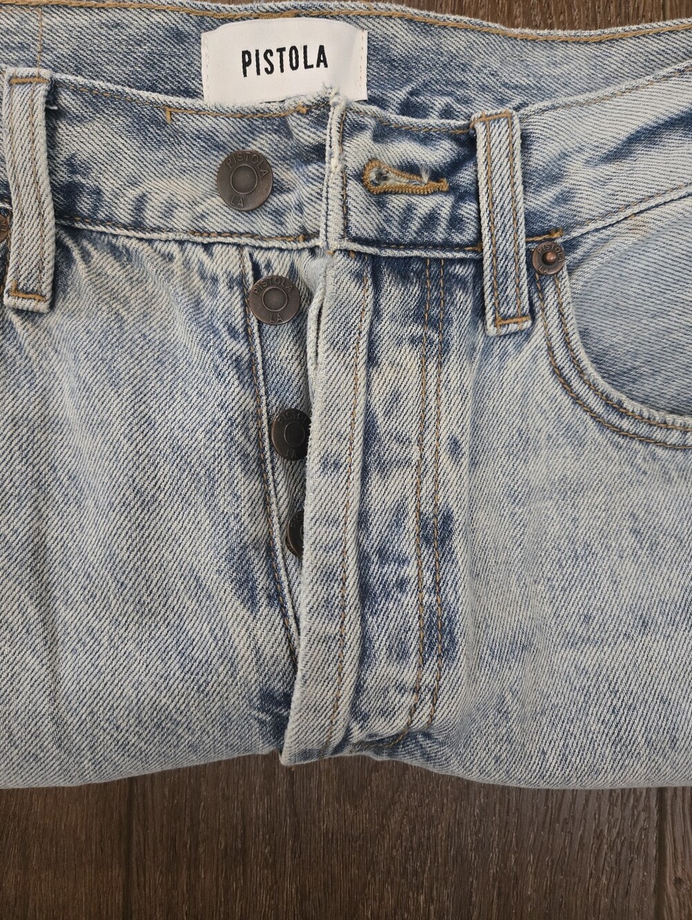 Pistola Women's Light Wash Straight Leg Jeans, Size 26 - Picture 5 of 6